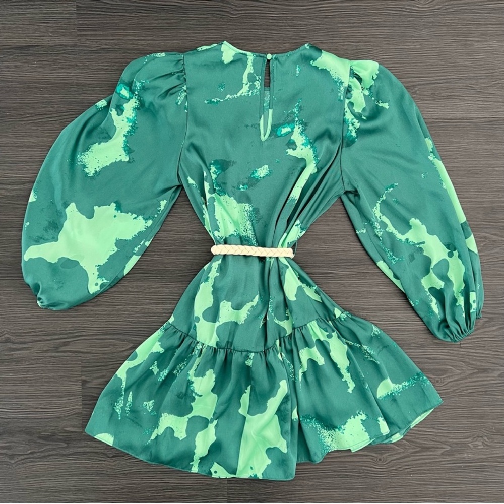 Alexis tie die green dress - Picture 7 of 7